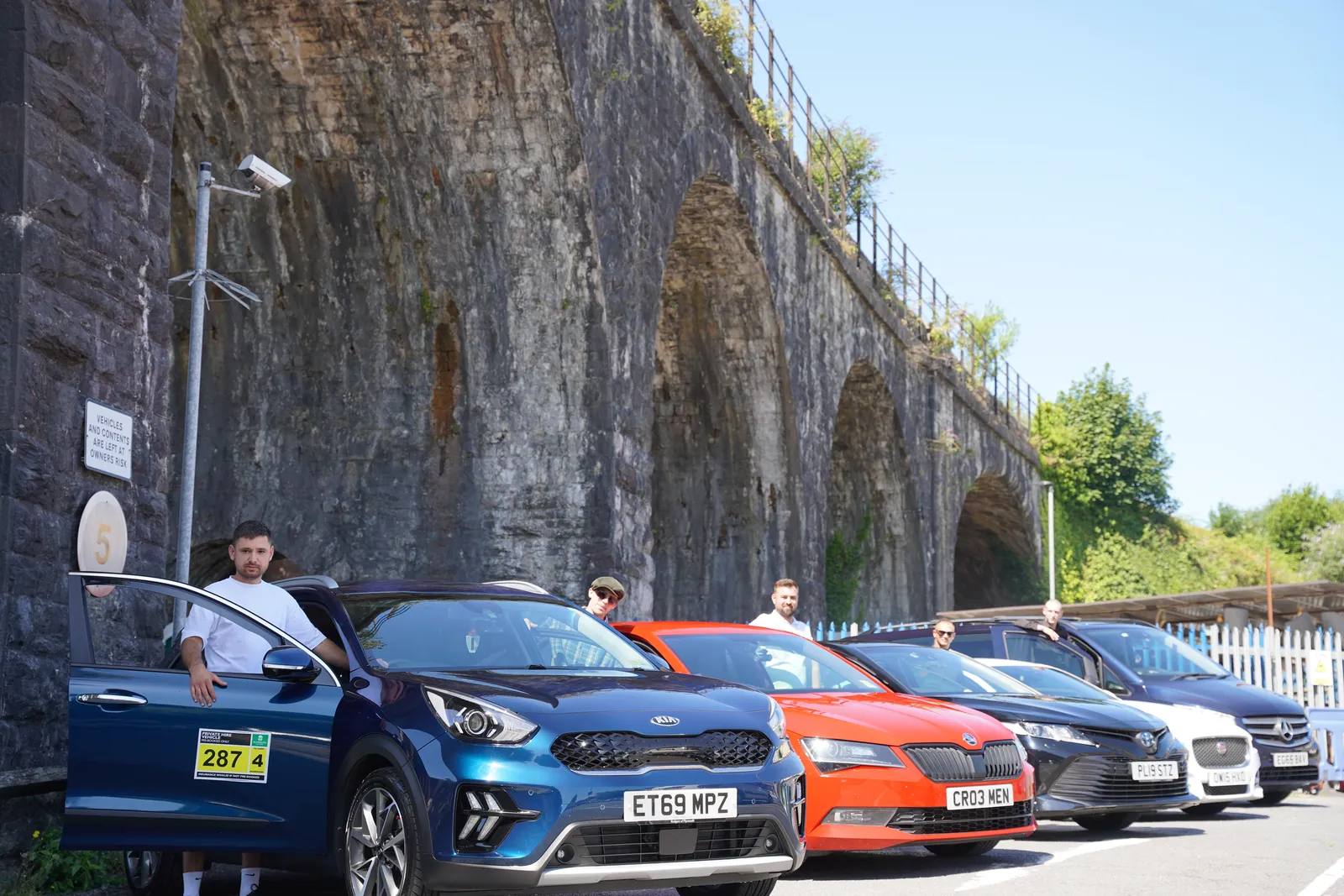 Professional team and vehicles